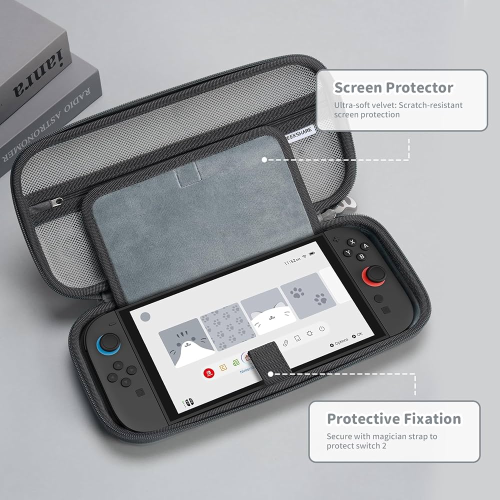 Nintendo Switch グレー キャリングケース Nintendo Switch 任天堂 switch 本体 グレー ケース付 Nintendo Switch